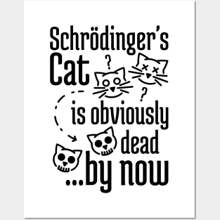 Schrödinger's Cat Humor Posters and Art